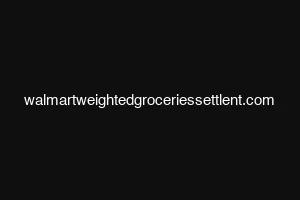 walmartweightedgroceriessettlent.com